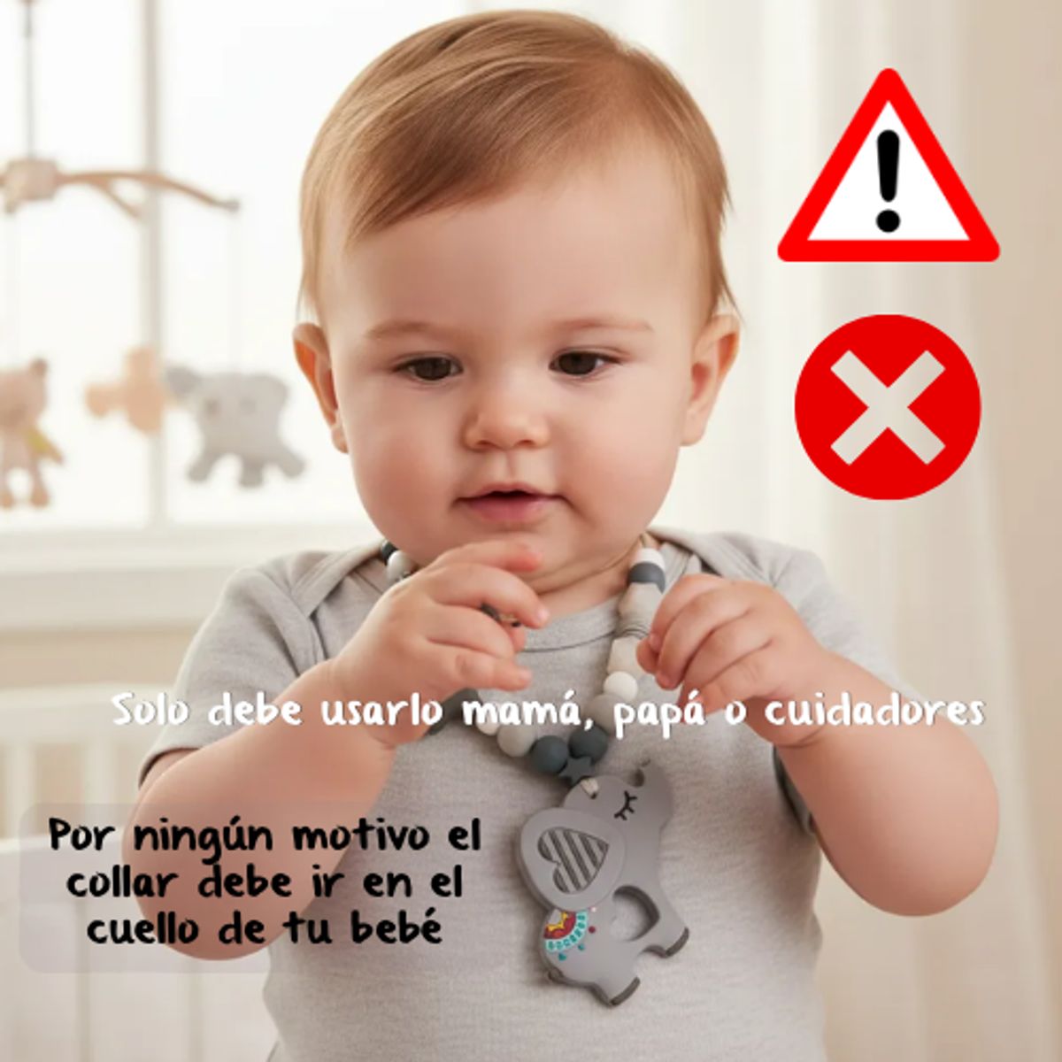 MAMI MAUSS - Collar de Lactancia y Dentición - Accesorio Sensorial para Amamantar