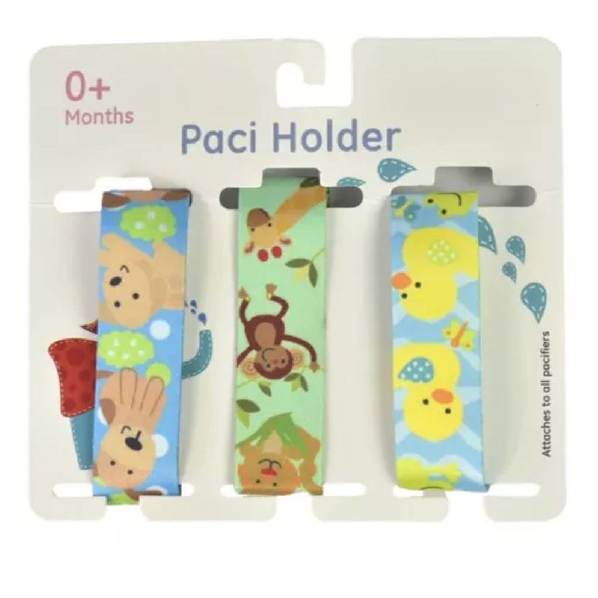 MUNDO BEBE - Clip Sujetador Chupo X3 Correa Bebes Niño