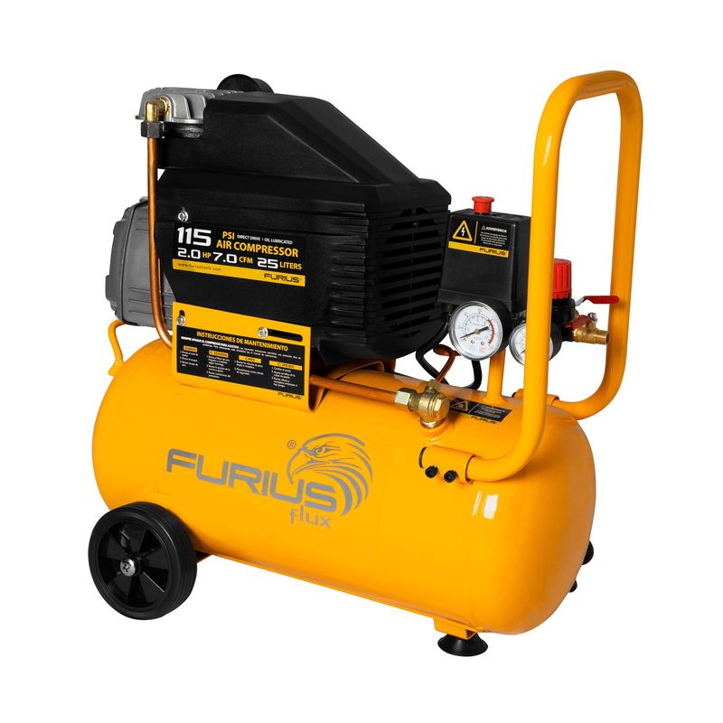 FURIUS - COMPRESOR 20HP 25LT 115PSI 7CFM FURIUS FC25