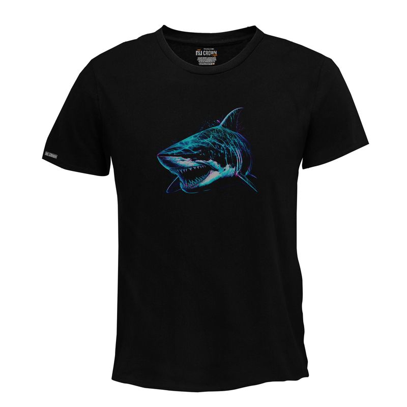 CREACIONES NU CROWN - Camiseta Tiburón animal salvaje Original Nu Crown