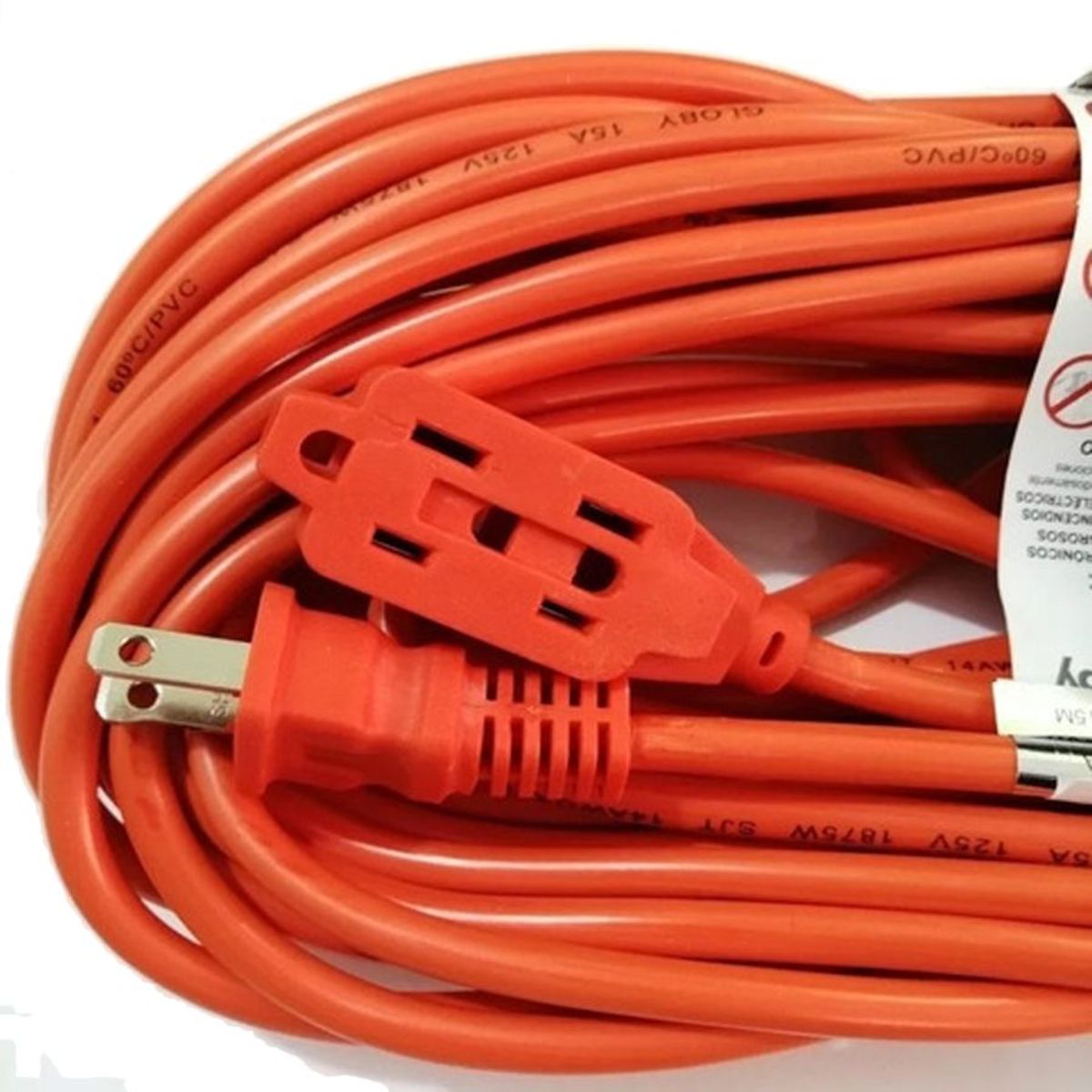 GENERICO - Extensión Eléctrica Encauchetada X 15mt Uso Industrial Larga