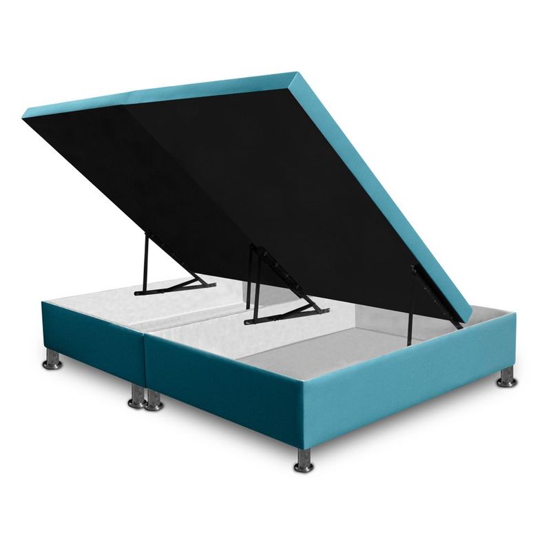 MAGIC CLASS - CAMA BAUL DIVIDIDA 120X190 ECOCUERO AZUL