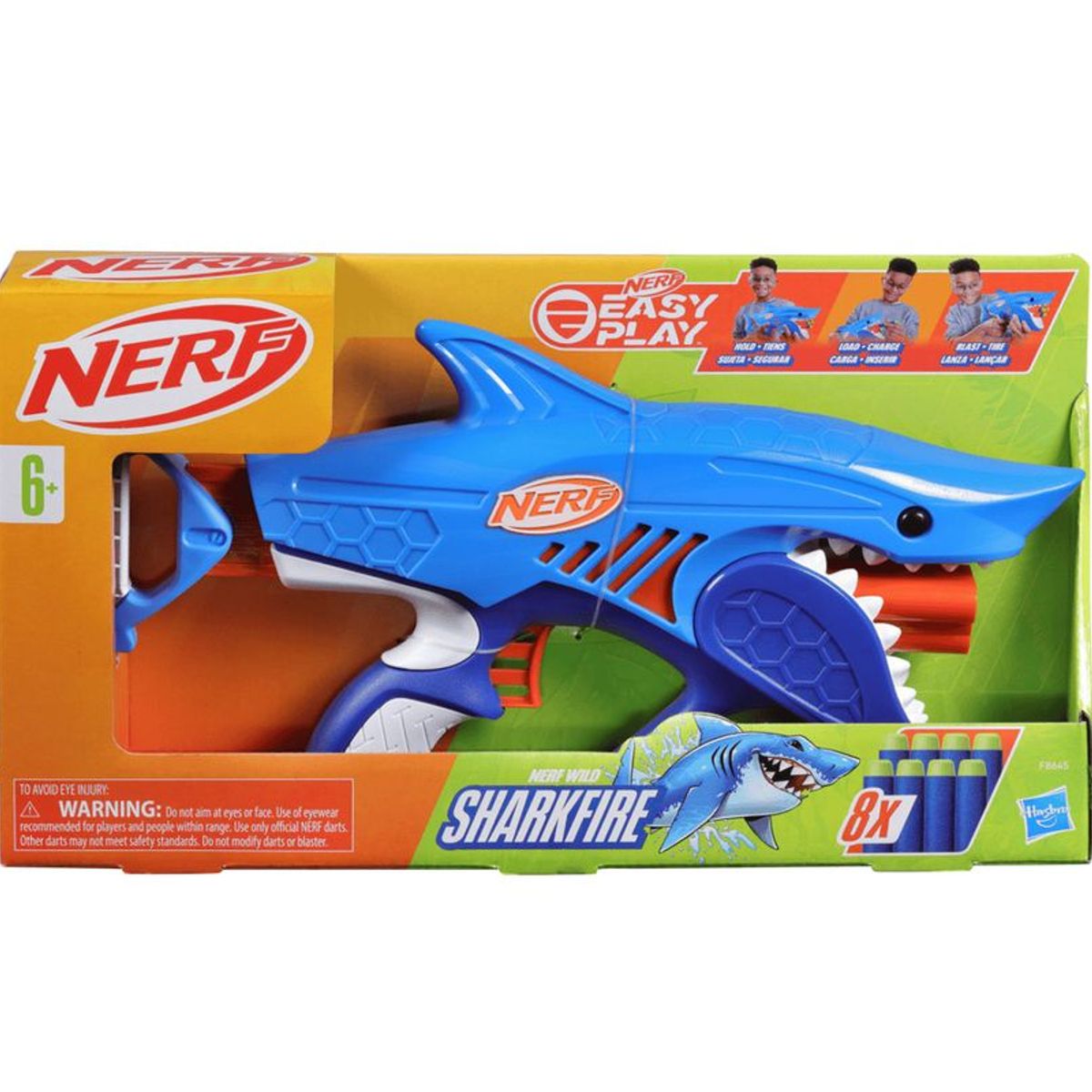 HASBRO - Lanzador Nerf Junior Wild Sharkfire
