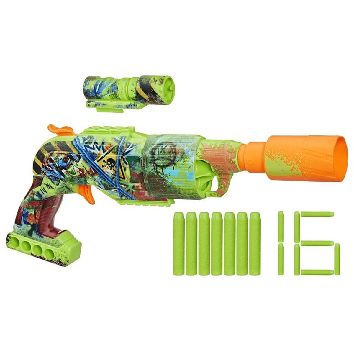 HASBRO - Lanzador Nerf Zombie Driller