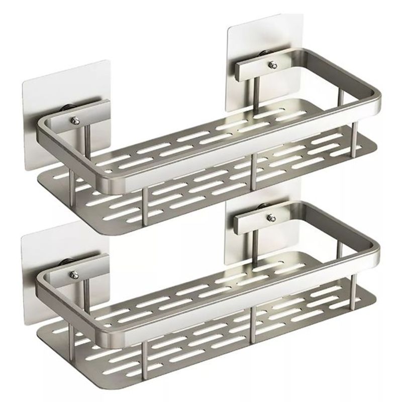 GENERICO - Estante Esquinero Organizador De Acero Inoxidable Para Baño Gris