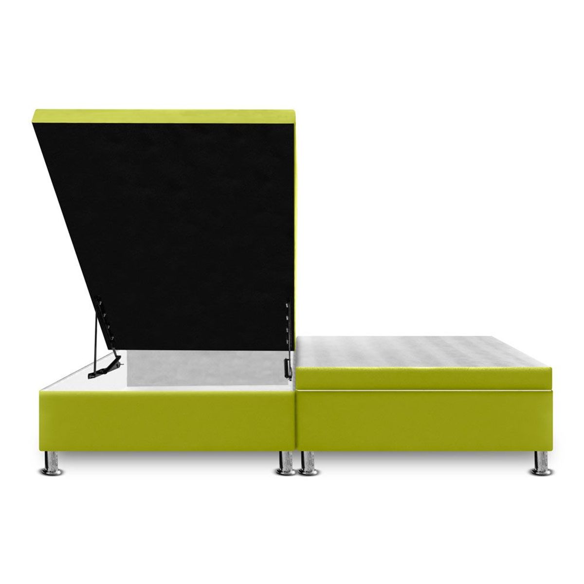 MAGIC CLASS - CAMA BAUL DIVIDIDA  120X190 ECOCUERO VERDE