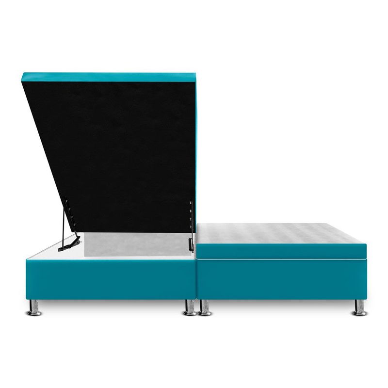 MAGIC CLASS - CAMA BAUL DIVIDIDA  140X190 ECOCUERO AZUL