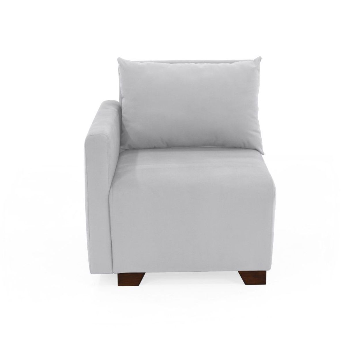 ROCA - Poltrona Alcalá con Brazo Derecho Tela Plata