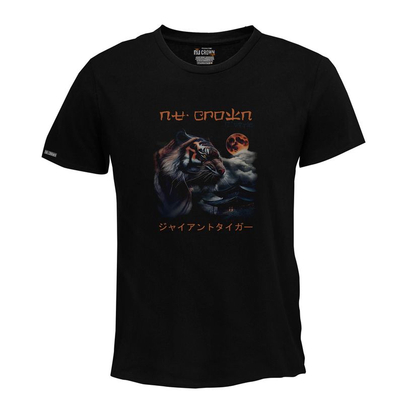 CREACIONES NU CROWN - Camiseta Tigre Japones animal salvaje Original Nu Crown