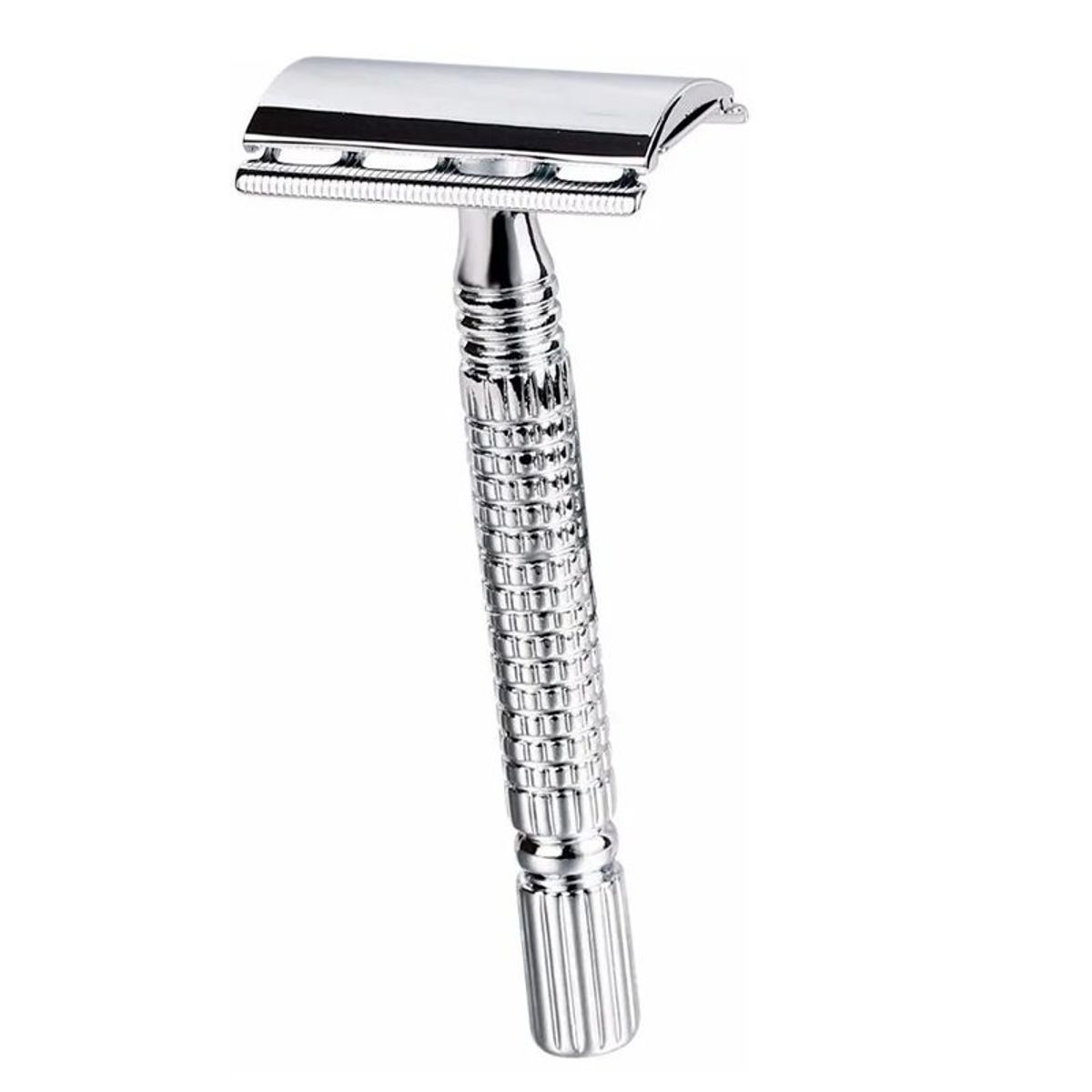 GENERICO - Maquina Afeitar Clásica Tradicional + 10 Cuchillas Metal