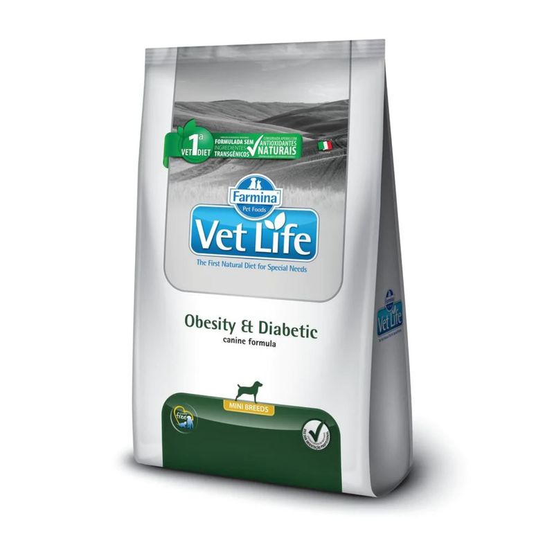 VET LIFE - Vet Life Canine Perros Obesity Diabetic Mini 2kg