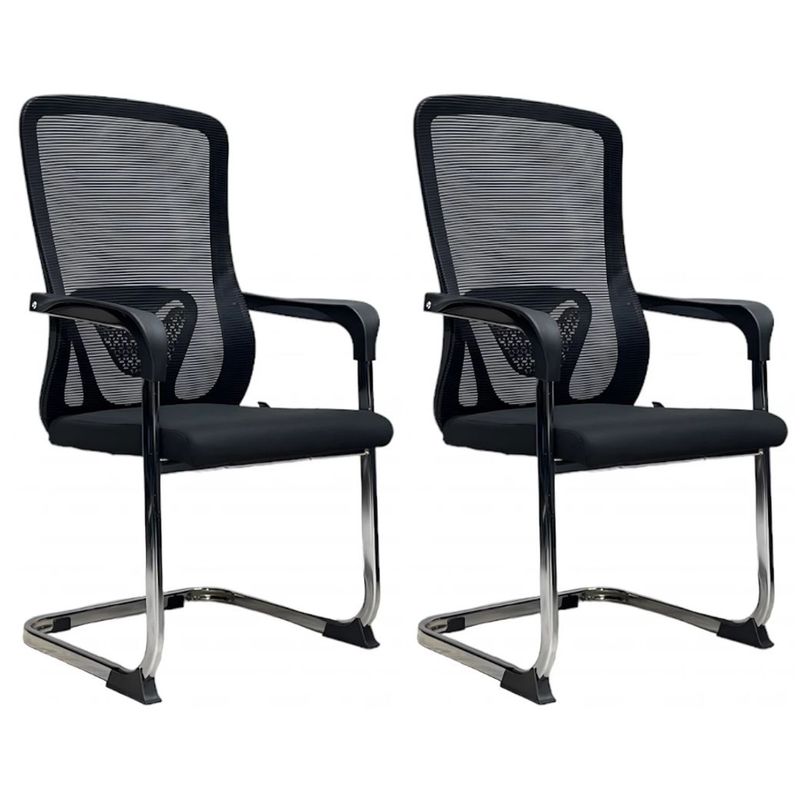 MOBLIHOUSE - Set X2 Silla De Oficina Interlocutora Sdos Negra Moblihouse