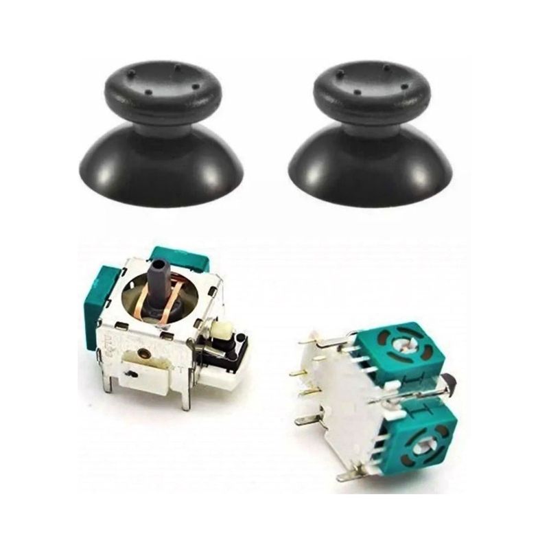 GENERICO - 2 Analogos + 2 Capuchas Palancas Para Control Xbox 360