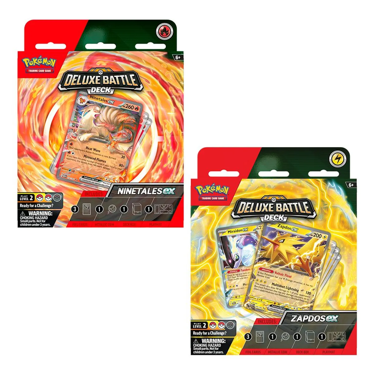 POKEMON - CARTAS DE POKEMON TCG NINET EX/ZAPD EX DLX BAT ENG