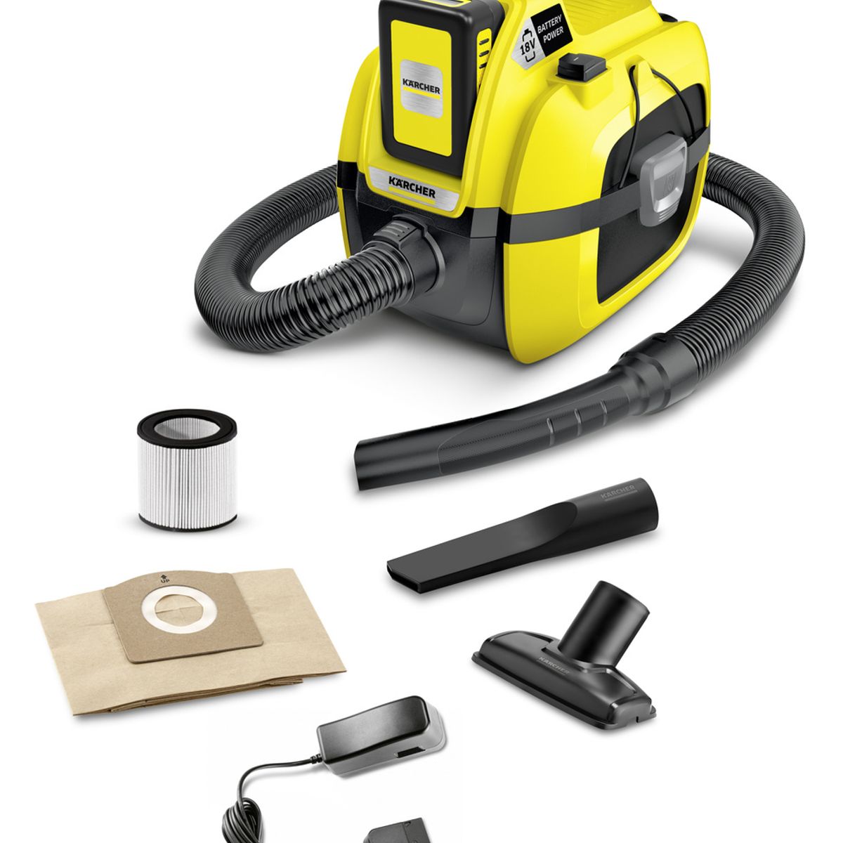 KARCHER - Aspiradora inalambrica agua y polvo WD1 compact Karcher