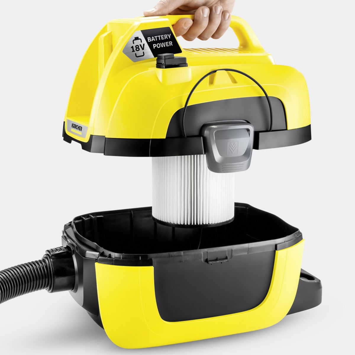 KARCHER - Aspiradora inalambrica agua y polvo WD1 compact Karcher