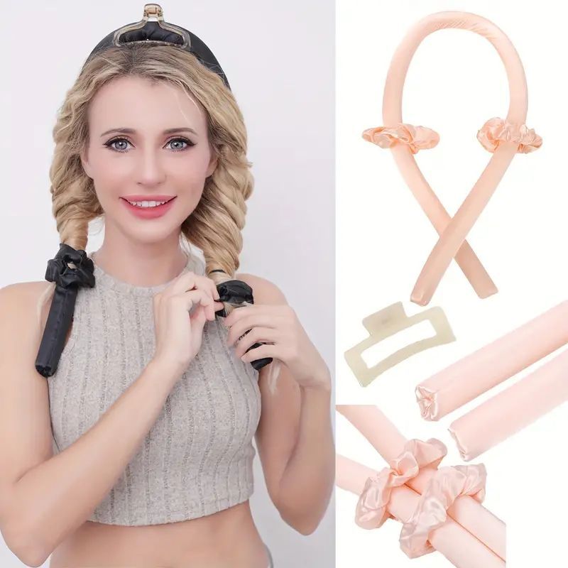 GENERICO - Diadema rizadora cabello sin calor barra onduladora en frio FK15-20