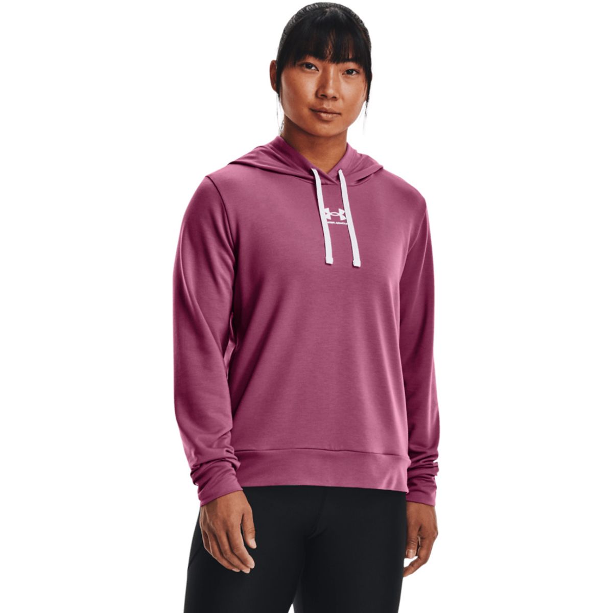 UNDER ARMOUR - Buzo Mujer Under Armour Rival Terry Hoodie Rosado UNDER ARMOUR