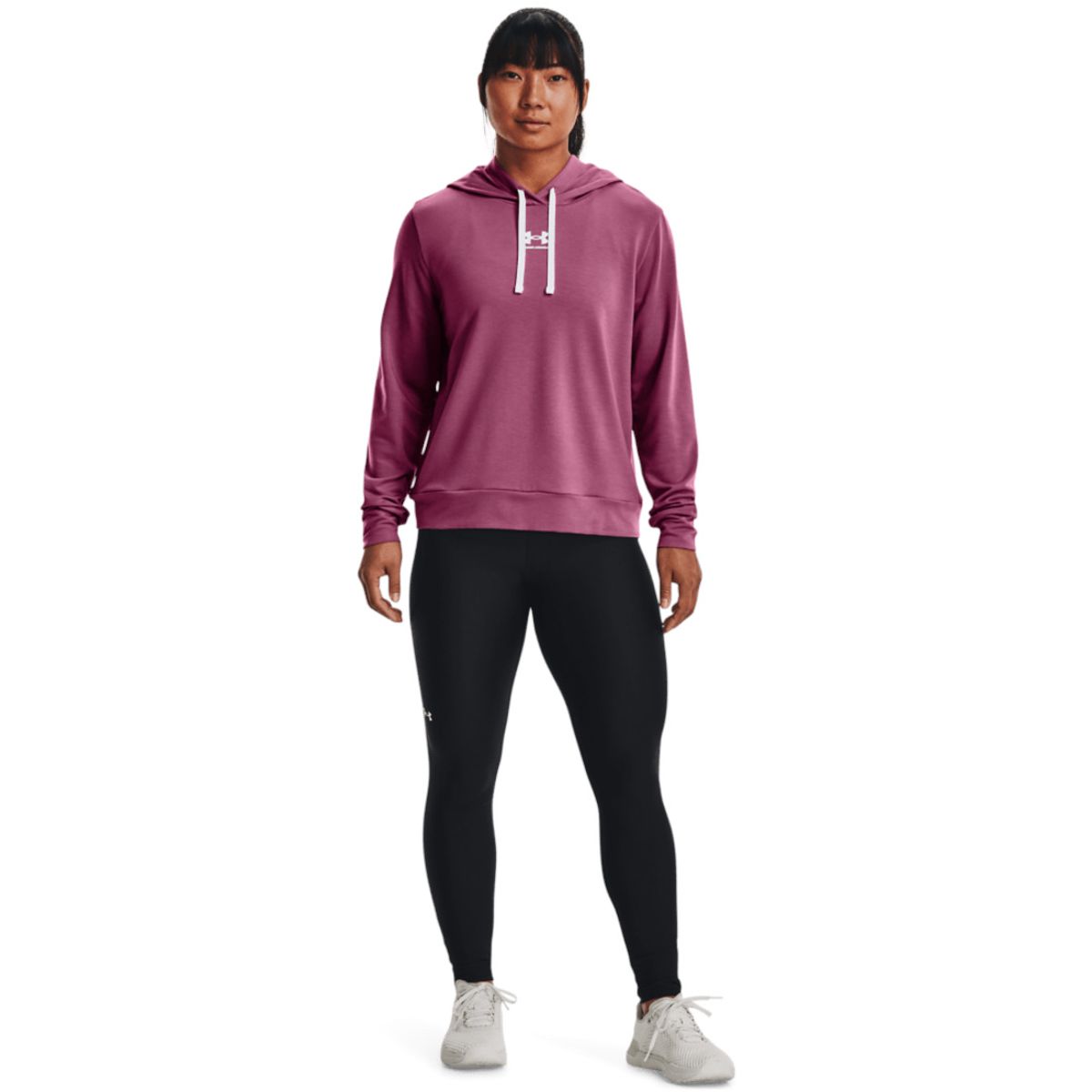 UNDER ARMOUR - Buzo Mujer Under Armour Rival Terry Hoodie Rosado UNDER ARMOUR