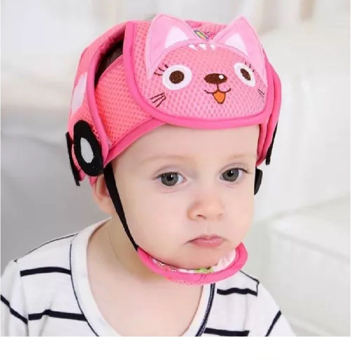 MUNDO BEBE - Casco Bebé Protección Anti Contra Golpes Rosa