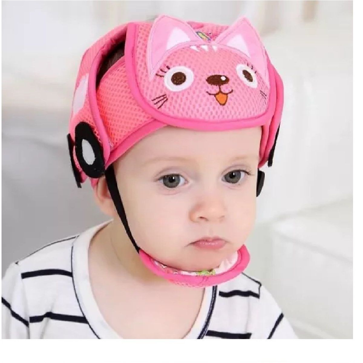 MUNDO BEBE - Casco Bebé Protección Anti Contra Golpes Rosa