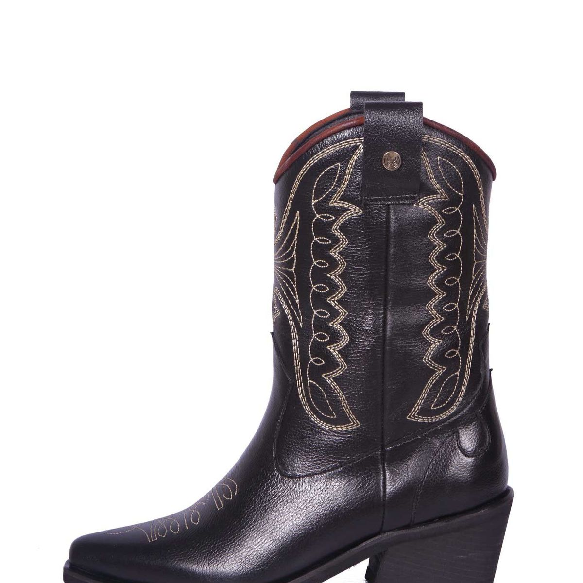 STIVALI - TEXANA SILVIA CUERO NEGRO