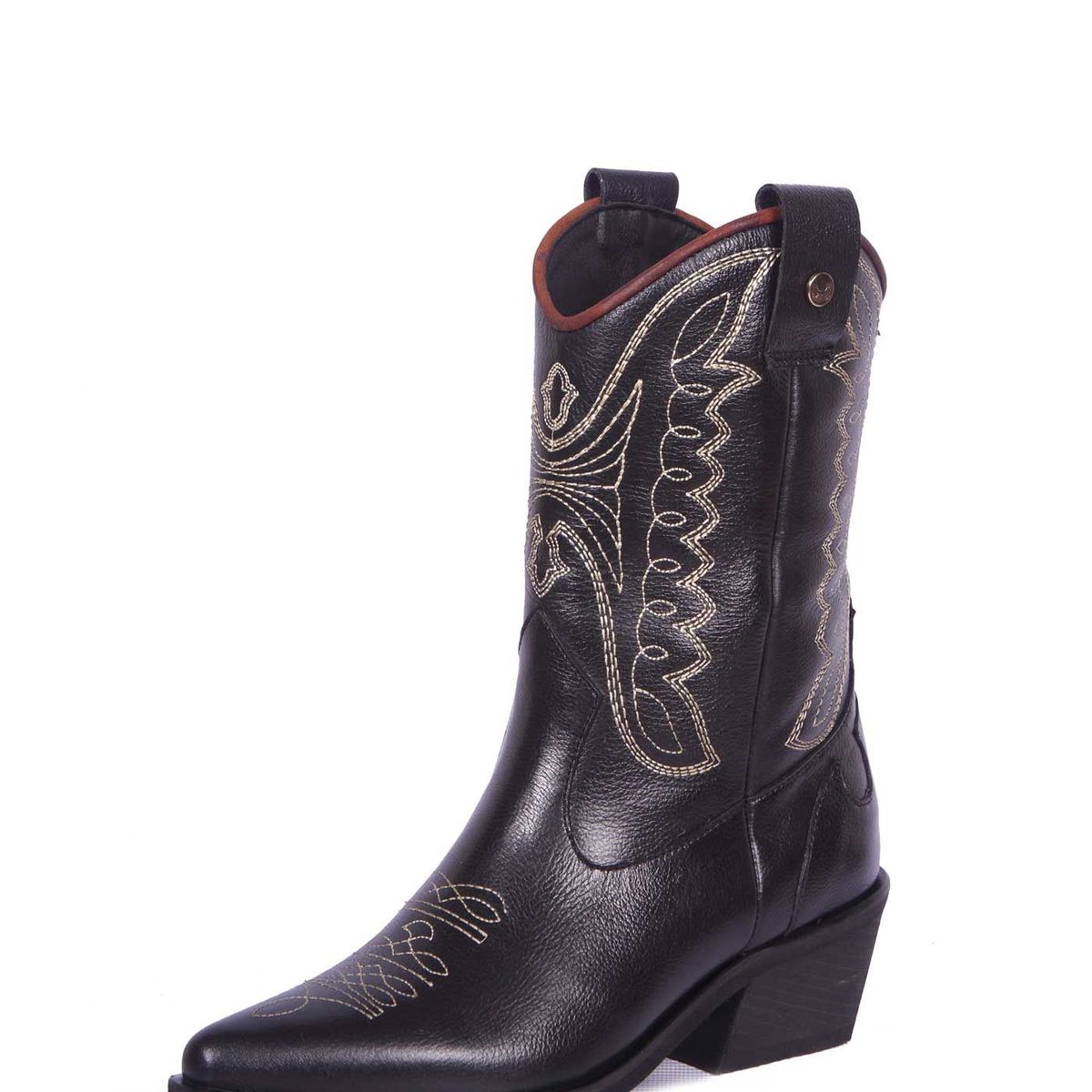 STIVALI - TEXANA SILVIA CUERO NEGRO