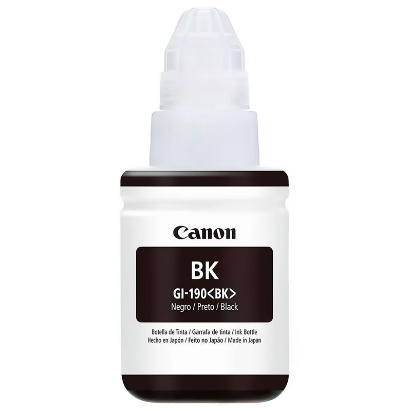 CANON - Tinta Canon GI190 Negro para impresoras G1100 G2100 G3100 G3110