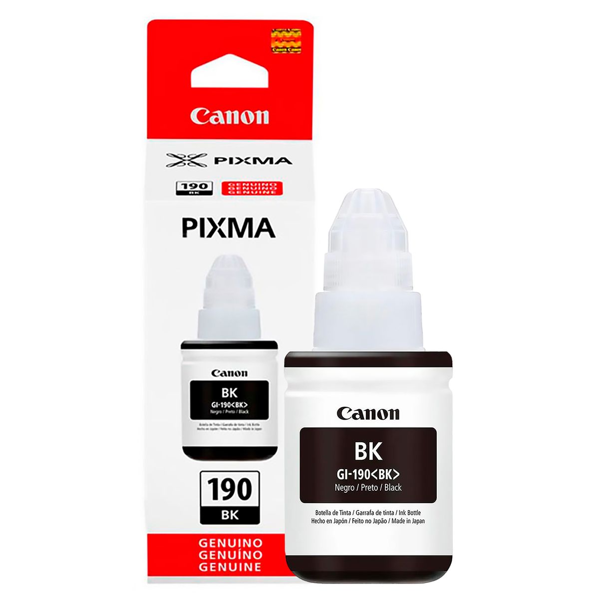 CANON - Tinta Canon GI190 Negro para impresoras G1100 G2100 G3100 G3110