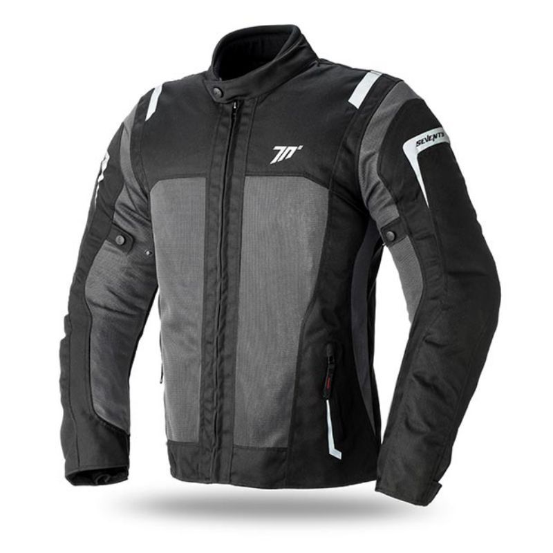 GENERICO - CHAQUETA HOMBRE TOURING NEGRO  GRIS TALLA M