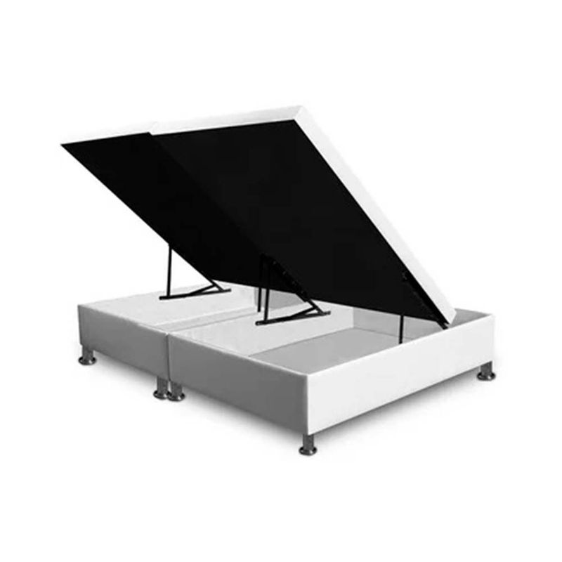 MAGIC CLASS - CAMA BAUL DIVIDIDA  160X190 ECOCUERO BLANCO