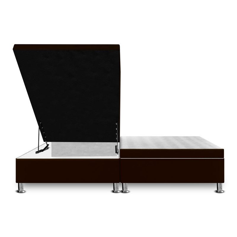 MAGIC CLASS - CAMA BAUL DIVIDIDA  160X190 ECOCUERO CAFÉ
