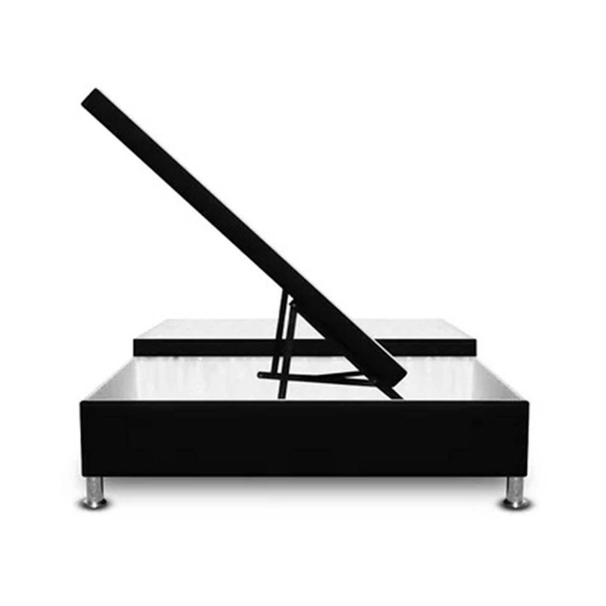 MAGIC CLASS - CAMA BAUL DIVIDIDA  160X190 MICROFIBRA NEGRO