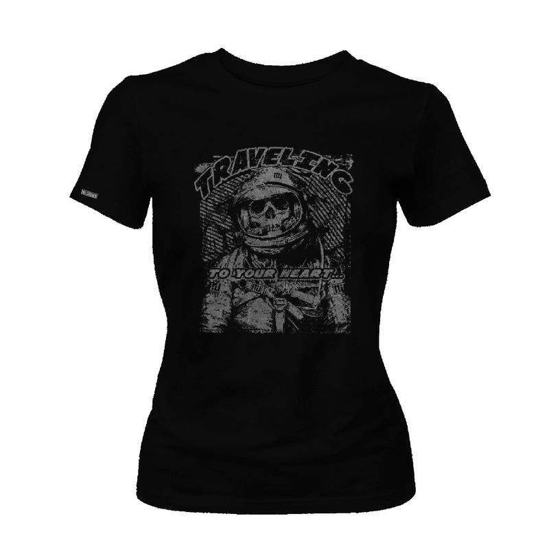 CREACIONES NU CROWN - Camiseta Traveling Astronauta Dama mujer Original Nu Crown