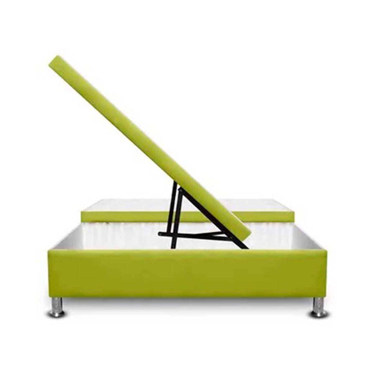 MAGIC CLASS - CAMA BAUL DIVIDIDA  200X200 ECOCUERO VERDE