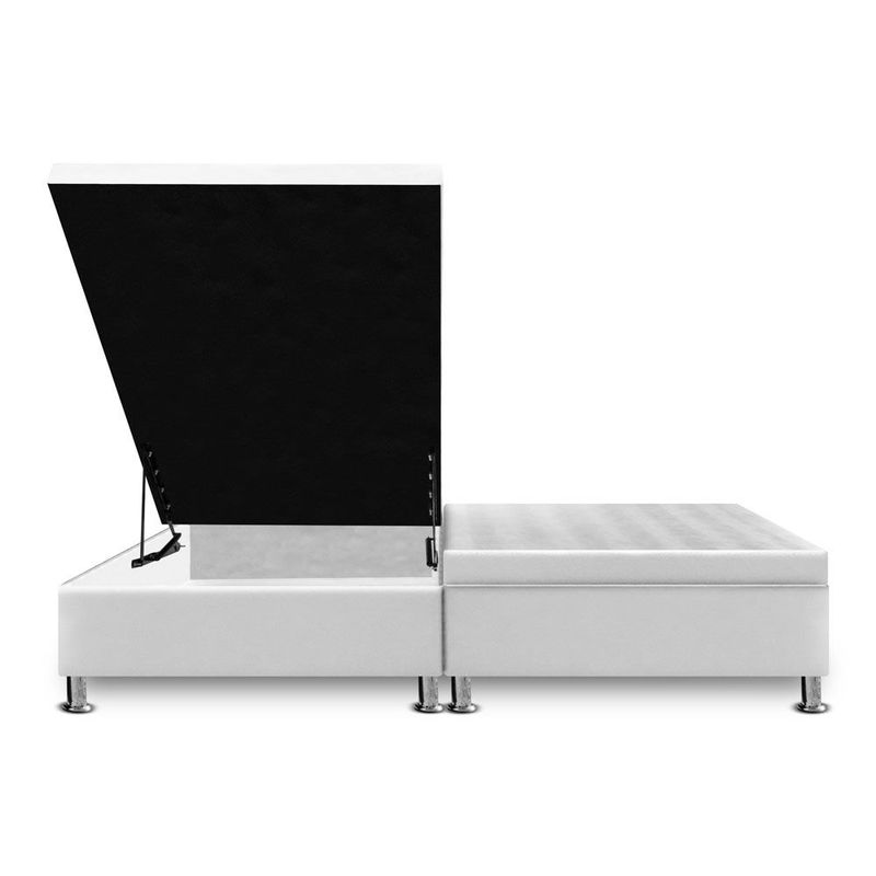 MAGIC CLASS - CAMA BAUL DIVIDIDA  200X200 MICROFIBRA BLANCO
