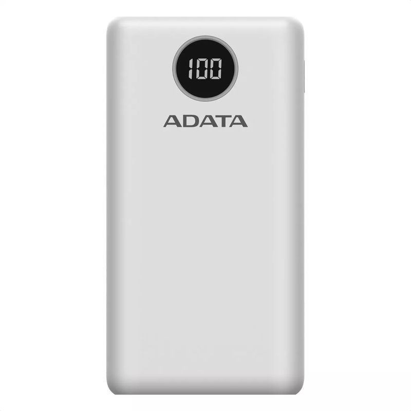 ADATA - Adata P20000QCD Power Bank 20000mAh Carga Rápida QC/PD USB-C Blanco