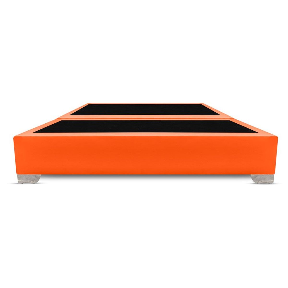 MAGIC CLASS - BASE CAMA DIVIDIDA PREMIUM TOP 120X190 MICROFIBRA NARANJA