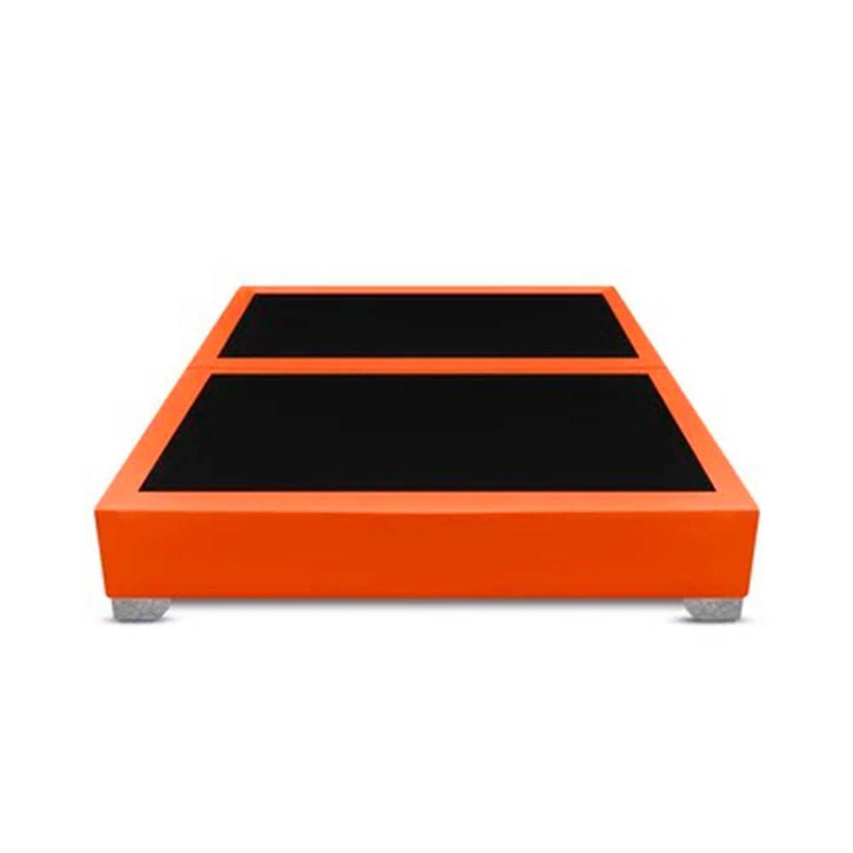 MAGIC CLASS - BASE CAMA DIVIDIDA PREMIUM TOP 120X190 MICROFIBRA NARANJA