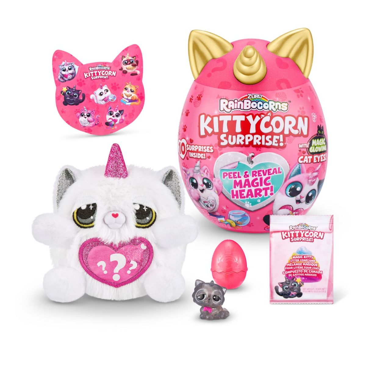 RAINBOCORNS - Peluche Capsula Sorpresa Rainbocorns Sparkle Heart Serie 5