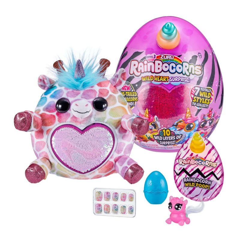 RAINBOCORNS - Peluche Rainbocorns wild heart surprise Serie 3