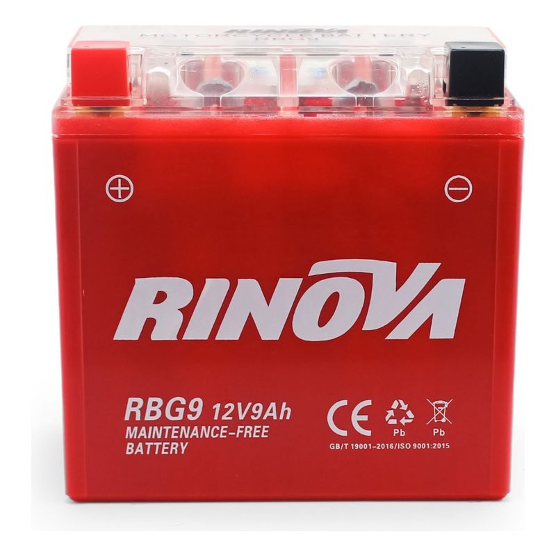 MERLIN ROD RINOVA - Bateria De Gel Para Motocicleta 12v 9ah Rbg9 Rinova