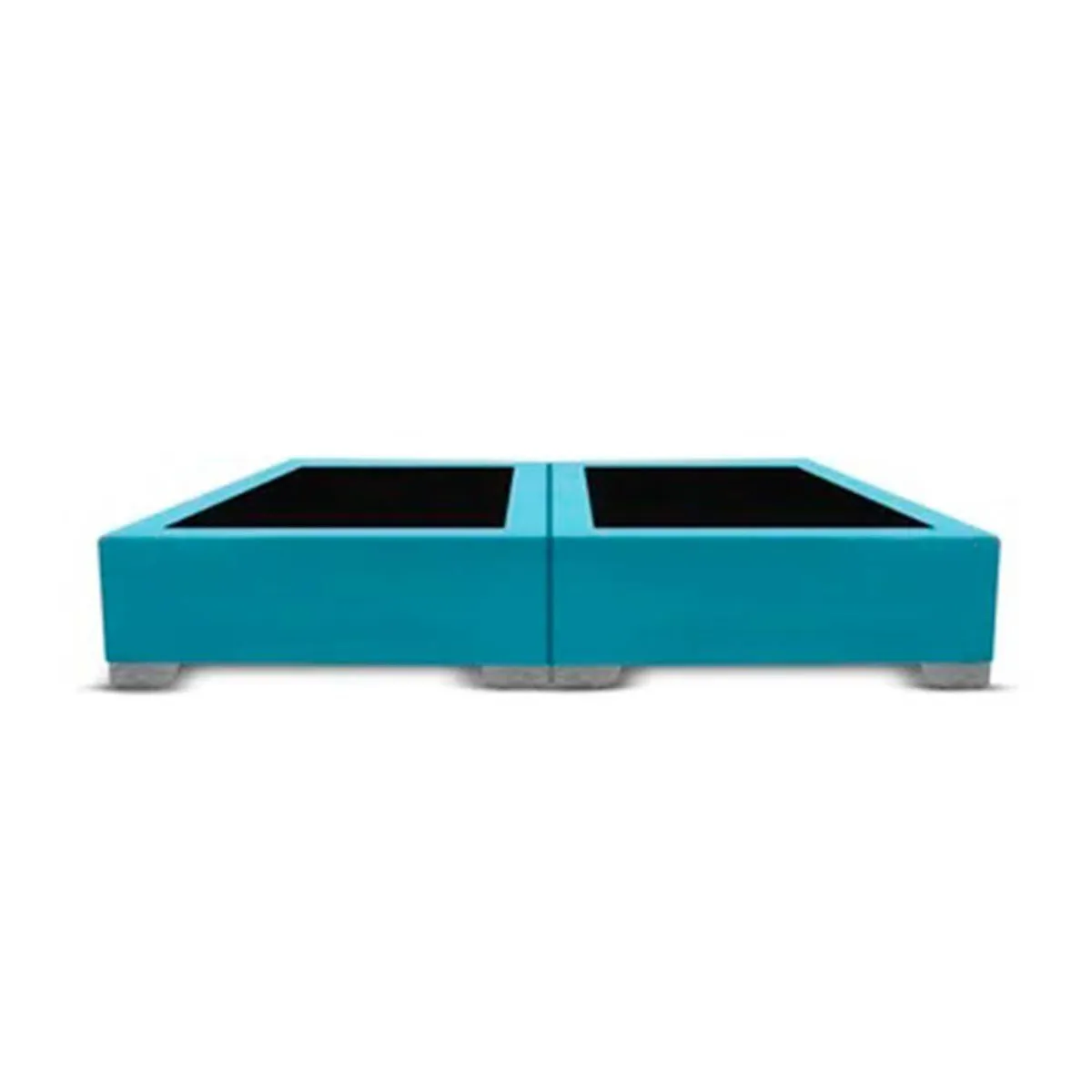 MAGIC CLASS - BASE CAMA DIVIDIDA PREMIUM TOP 160X190 ECOCUERO AZUL