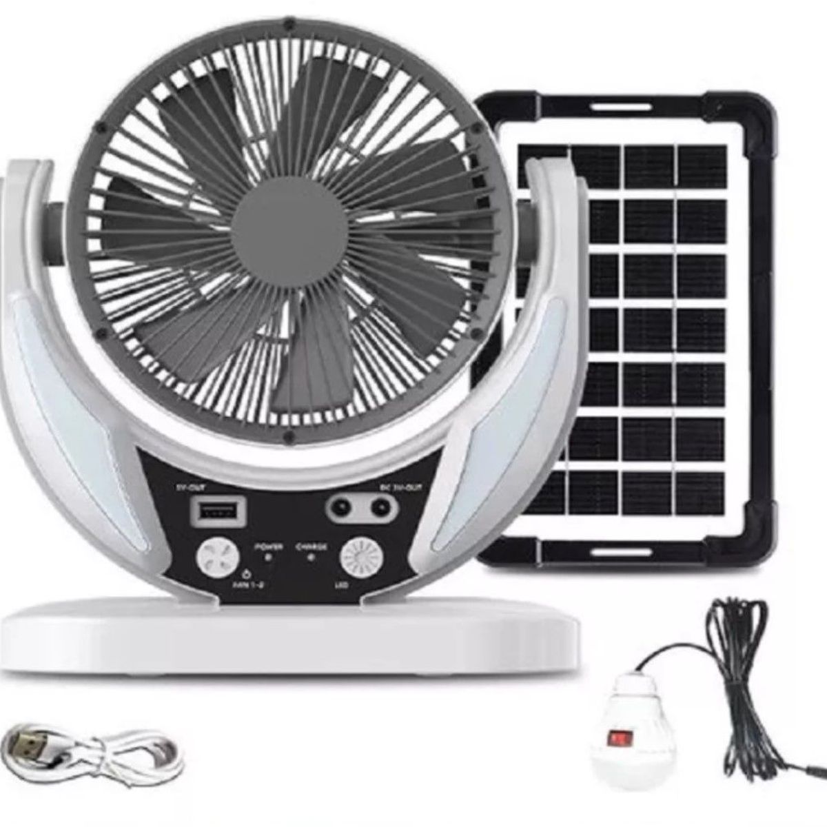 GENERICO - Ventilador Solar 8 Pulgadas GD-8025