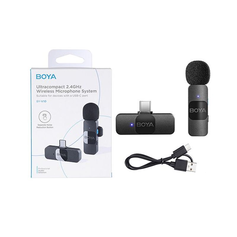 BOYA - MICROFONO INALAMBRICO BOYA BY-V10  PARA ANDROID