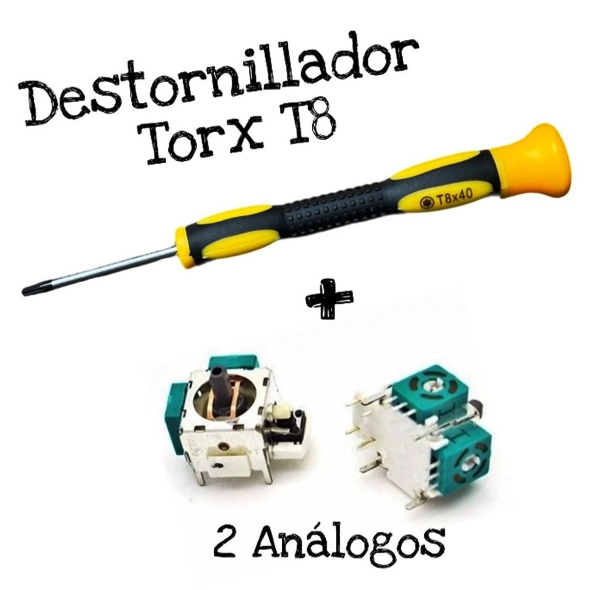 GENERICO - Destornillador Torx T8 + 2 Análogos Para Control De Xbox 360