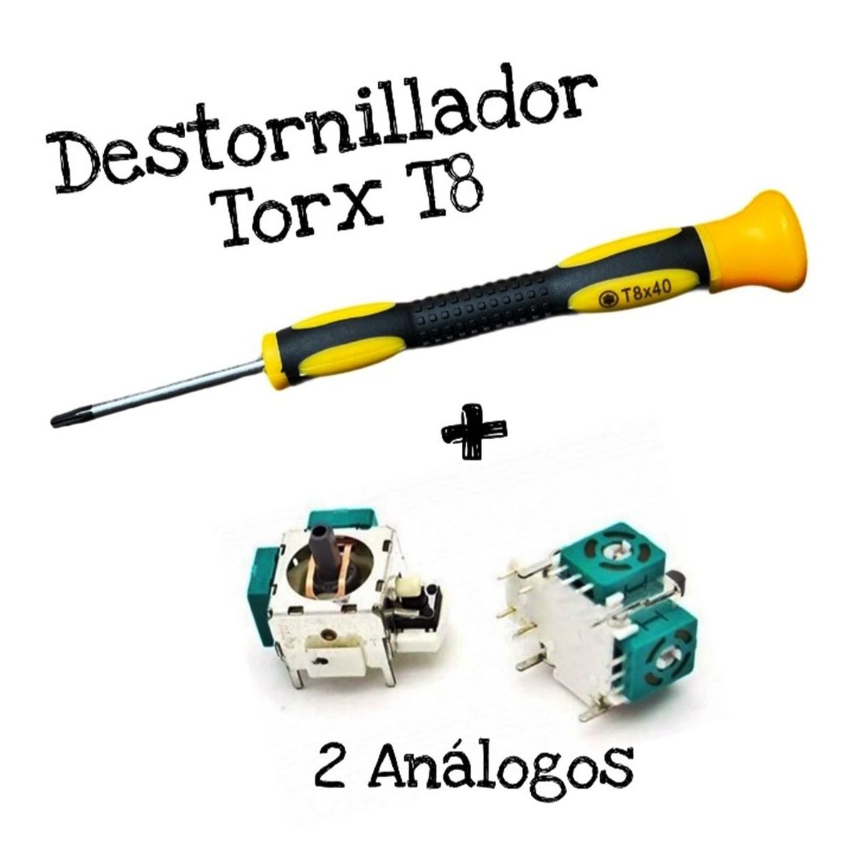 GENERICO - Destornillador Torx T8 + 2 Análogos Para Control De Xbox 360