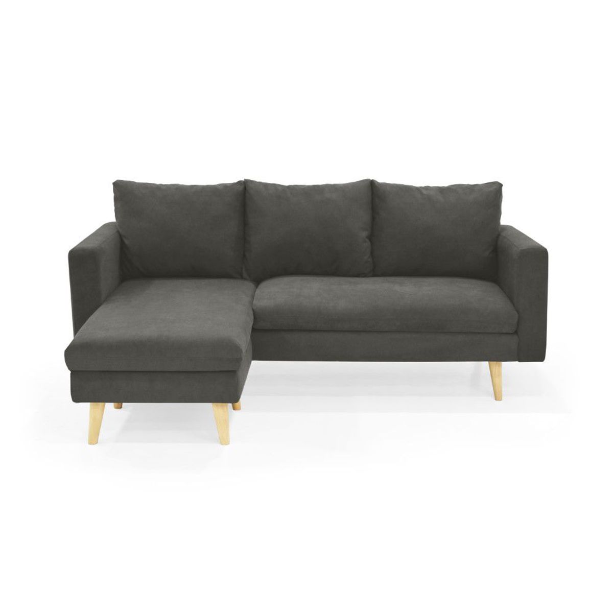 VENECIA - Sala en L Barbados en Tela Gris