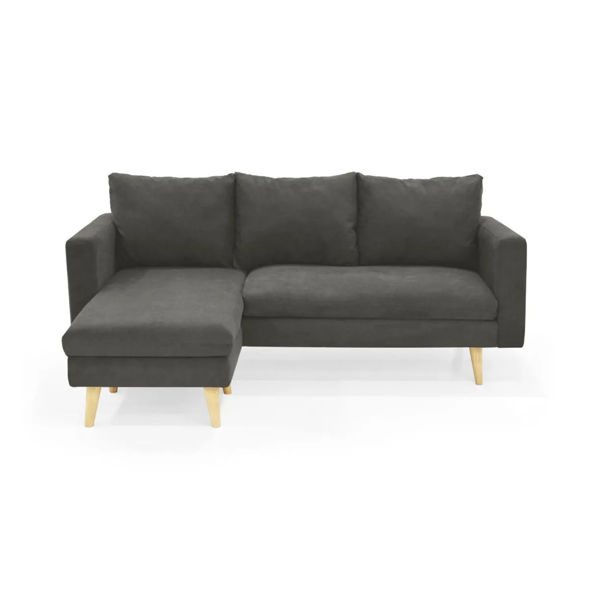 VENECIA - Sala en L Barbados en Tela Gris