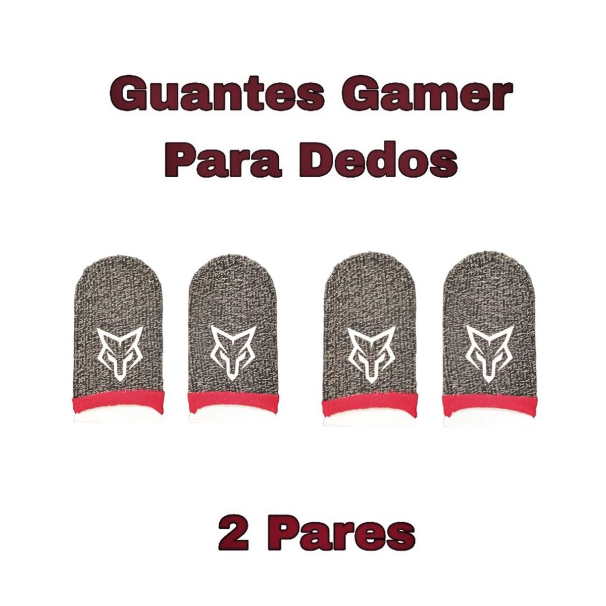 GENERICO - 2 Pares De Guantes / Fundas Para Dedos Gamer De Ultraduracion V2